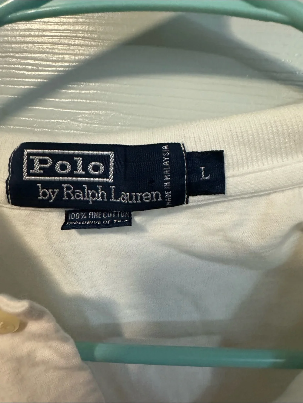 Ralph Lauren White Short-Sleeve Polo Shirt with Embroidered Logo